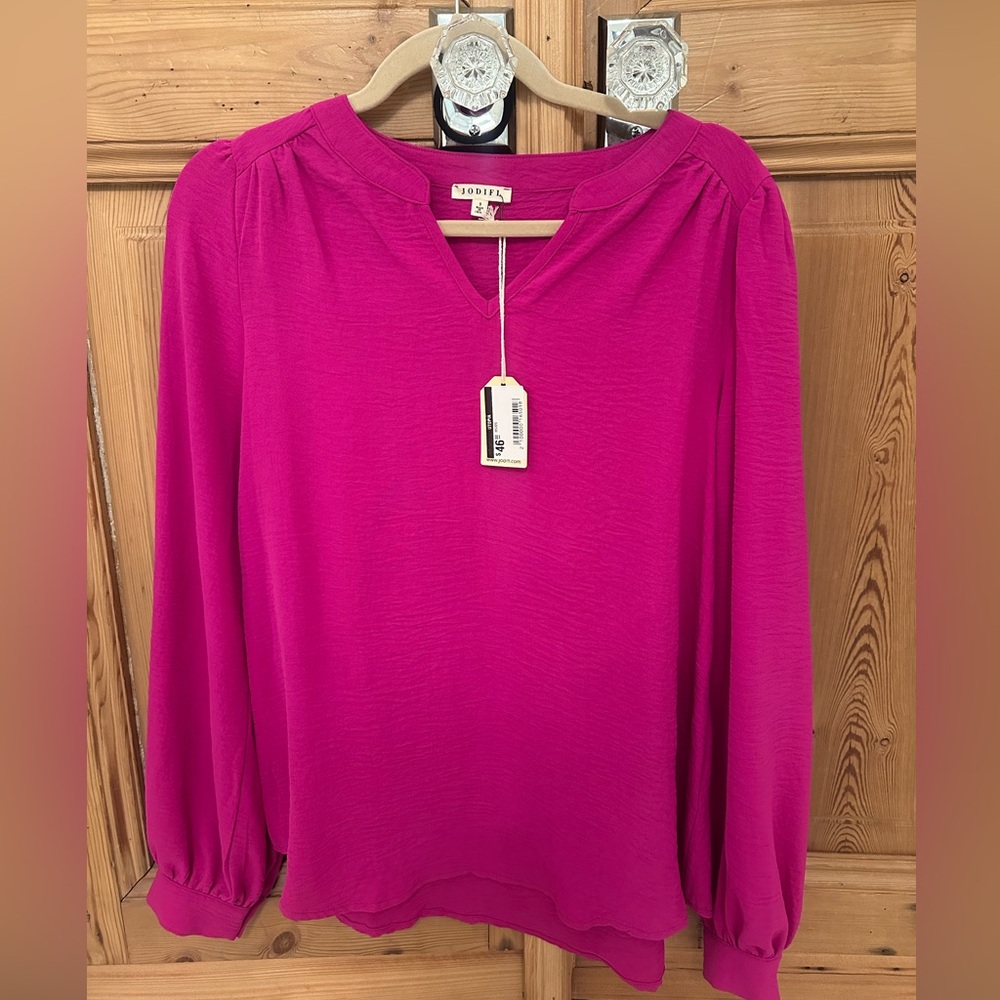 JODIFL Fuchsia Blouse
